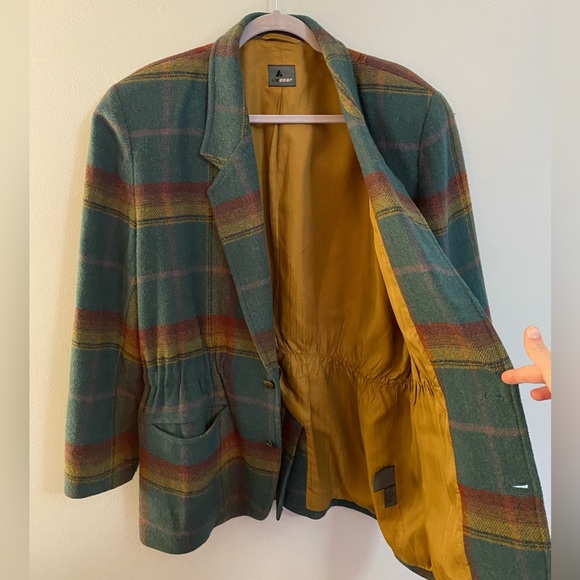 Vintage Wool Liz Claiborne LizWear Coat Blazer Winter Coat - Picture 5 of 9